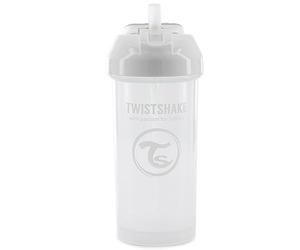 Twistshake Bicchiere Sippy Baby con Cannuccia 360ml,Bottiglie D'acqua per Bambini a Prova di Perdite | Tazza Antigoccia per i più Piccoli,Senza BPA, Sippy da Allenamento per Bambini, Bianca