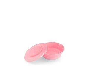 Twistshake Ciotola Bambini con Coperchio Ermetico | Piatto Svezzamento 6+ Mesi | Contenitore Pappa | Scodella Allenamento Cibo Neonati | Senza BPA | Ciotolina Prima Infanzia | Rosa