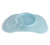 Twistshake Click-Mat Mini 38 x 25 cm Tovaglietta in per Tavola e Seggiolone + Piatto per Bambini, Set di Stoviglie, Senza BPA, 6+ Mesi, Blu Pastello