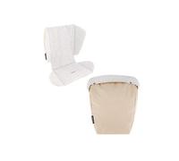 TWISTSHAKE Set di coprisedili e coprigambe per passeggino, colore: beige