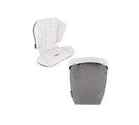 TWISTSHAKE Set di coprisedili e coprigambe per passeggino, colore: grigio