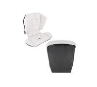 TWISTSHAKE Set di coprisedili e coprigambe per passeggino, colore: nero