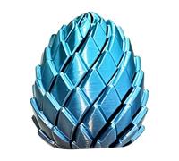 Twisty Fidget Egg, 3D Printed Rotating Stress Relief, 6.5x6.5x7.5cm, Sensory Puzzle Toy, Flexible Mechanism, For Youth Students Boys Girls Traveling Desk Bedroom Living Room Home