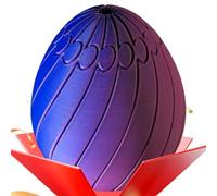 Twisty Fidget Egg - 3D Printed Slippery Egg Shaped Toy | Spinninģ Fingertip Puzzle Stress Relief Toy Colorful Desktop FidgetToy for Focus AńxietyRelief Sensory Use