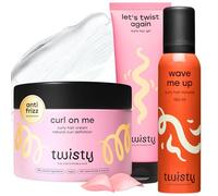 TWISTY Set per capelli ricci: gel, mousse e crema per ricci per definire i ricci, contrastare l'effetto crespo, idratare e garantire una tenuta flessibile e onde naturali