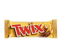 TWIX 25 Confezioni snack cioccolato merendina singolo 50gr con caramello