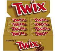 Twix® - Barrette di cioccolato, confezione singola, 32 x 50 g (1.600 g)