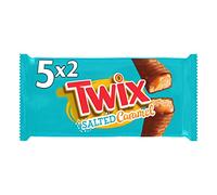 Twix Salted Caramel - Biscotto al cioccolato ricoperto di caramello salato 5x2, 230G