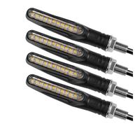 Twixral Per Moto per indicatori direzione per LED Indicatori lampeggianti | Luce di arresto del lampeggiatore del freno per coda posteriore per la lampada DRL del motociclo(4PCS)