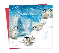 Twizler Biglietto di Natale per nipote, pinguini natalizi, per nipote