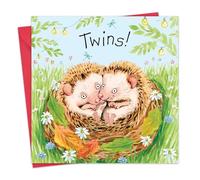 Twizler New Twins Card - Riccio - Biglietto per nascituro - Baby Boys o Girls - Neonato - Mum To Be - Dad To Be