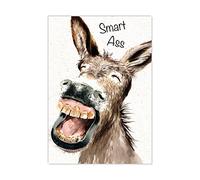 Twizler Taccuino divertente formato A6 con asino che ride, quaderno a righe A6 a righe, divertente taccuino tascabile A6, divertente blocco note natalizio A6, blocco note divertente A6, blocco note A6