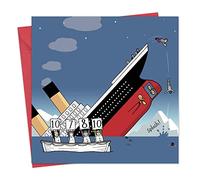 Twizler Titanic Funny Card - Biglietto vuoto - Biglietto di compleanno divertente per uomini o donne - Biglietto divertente