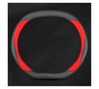 TWMEU Copertura Volante in Pelle per Citroen E-C3 C3 Aircross 2024 2025, Rosso, Accessori Interni Auto Antiscivolo, Coprivolante in Pelle per Auto (C 35)