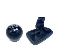 TWMEU Manopola Cambio Auto Per OPEL Per CORSA C (01-06) Per TIGRA B (04-12) Per COMBO C (01-11) Pomello Del Cambio Manuale A 5 Marce Cuffia In Pelle Pomello Cambios(With Circle 2Pcs)