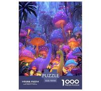 Two Brightly Colored Dinosaurs Jigsaw Puzzle Impossible 1000 Pezzi Interesting Decorazione Per La Casa. Giochi Rilassamento E Intelligence Per Adulti E Bambini Da 12 Anni 70x50cm/1000pcs