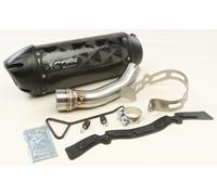 Two Brothers Racing S1R 3K Nero Serires Slip-On - Inossidabile 005-4500405-S1B