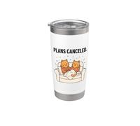 Two Cats Plans Canceled Funny Couch Seduto Tea Kitten Gift Bicchiere termico in acciaio inox doppia parete