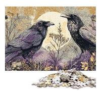 Two Corvi neri Puzzle in Legno 300 Pezzi Adulto Puzzle Regalo Per Amore E Amico Per Gioco Familiare Gioco Education Decorazione Interna Unica Stress Relief Toy 300pcs (40x28cm)