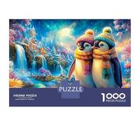 Two Cozy Penguins in A Magical Land Puzzle Da 1000 Pezzi Cute Penguin Divertimento Familiare, Adulti E Bambini 52x38cm/1000pcs
