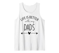 Two Dads Are Better Than One Dad Life is Better with My Dads Canotta