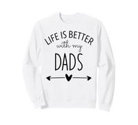 Two Dads Are Better Than One Dad Life is Better with My Dads Felpa