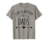 Two Dads Are Better Than One Dad Life is Better with My Dads Maglietta