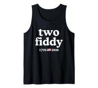 Two Fiddy 1776 USA Flag America 250th Anniversary Canotta