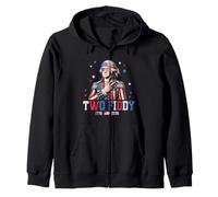 Two Fiddy 250 Anniversary George Washington July 4th Felpa con Cappuccio