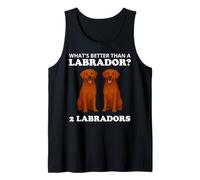 Two Fox Red Labradors Funny Dog Labrador Canotta