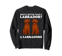 Two Fox Red Labradors Funny Dog Labrador Felpa