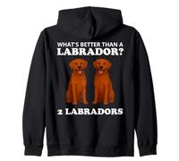 Two Fox Red Labradors Funny Dog Labrador Felpa con Cappuccio