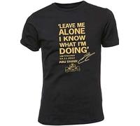 Two Leave Me Alone I Know What I'm Doing - Kimi Raikkonen Quote T Shirt Mens Black L