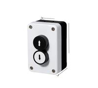 Two-position button box with arrow indicating flat button, two-hole waterproof button box, switch box, control box IDGTTLDF(2 Up and down)