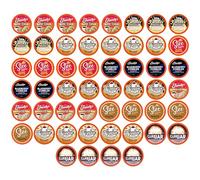 Two Rivers Coffee Campionatore di cialde da dessert compatibile con birrifici K Cup, tra cui 2.0, confezione assortita singola aromatizzata, 52 pezzi