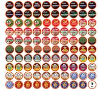 Two Rivers Coffee Mega Coffee Lovers - Cialde compatibili con i produttori di birra K Cup, tra cui 2.0, confezione da 100 pezzi