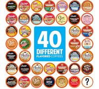 Two Rivers Flavored Sampler Pack Single-Cup Coffee for Keurig K-Cup Brewers, 40 Count