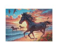 Two Running Horses Rompicapo 300 Pezzi Lago Di Como Per Adulti Fantastic Beasts Cartone Opaco Incastro Perfetto Per Regalo Di Compleanno Da Passatempo Qualità Premium 300 PCS