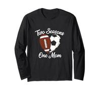 Two Seasons One Mom Sports - Supporto per Fan della Mamma Maglia a Manica