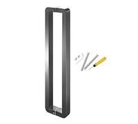 Two-Side Design Commercial Modern Entry Door Handle,Interior Exterior Door Pull Push Handle/Shower Glass Door Handles, Pull(Black1,92.5cm(36.4in))