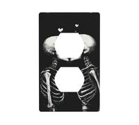 Two Skeletons in Love Dark Art Cover interruttore luce copertura decorativa 1 banda piastra da parete per cucina camera bagno dimensioni 7 x 11,4 cm