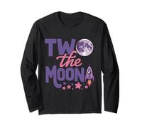 Two The Moon 2nd Birthday Space 2 Anni Maglia a Manica