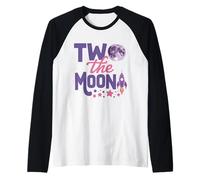 Two The Moon 2nd Birthday Space 2 Anni Maglia con Maniche Raglan