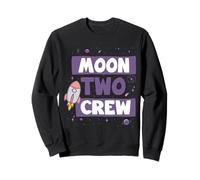 Two the Moon Crew Rocket Galaxy Space Theme 2° compleanno Felpa