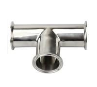 Two way 51-64mm one way 38-51mm 304 Stainless Steel Ferrule 3 way Tee Connector Pipe Fitting 1.5' and 2" Tri Clamp