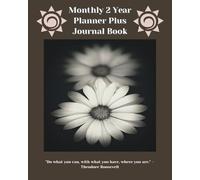 Two-Year Undated Planner: 24-Month Blank Calendar, Journal Book, Monthly Schedule, Note Pages, For Students, College, Graduate, PhD, For Adults, For ... Birthdays, Gift For Holidays, Retirement Gift