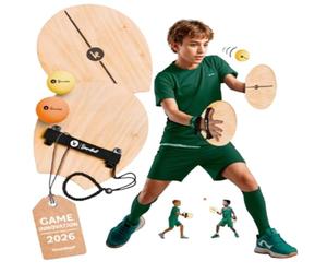 two46 Pallone da tavola | Gioco di Palla in Velcro è Stato Ieri - Il Nuovo Gioco all'aperto per Bambini e Adulti | inventato in Germania - Alternativa per Tennis, Badminton & Co.