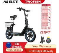 Twofish M5 Elite Bici Elettrica Offroad Pieghevole 40 km/h 36V13AH Batteria 30 km Portata 14 Pollici Pneumatici Scooter Elettrico Per Adulti Il nero