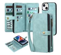 TwoHead for iPhone 14 Plus Wallet Case with Card Holder & Detachable M
