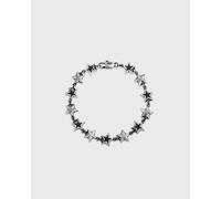 TwoJeys Black Enameled Stars Bracelet men Bracelets silver in taglia:20 CM